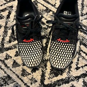 Givenchy Black and White Patterned Athletic Sneakers -size 42 (9US)